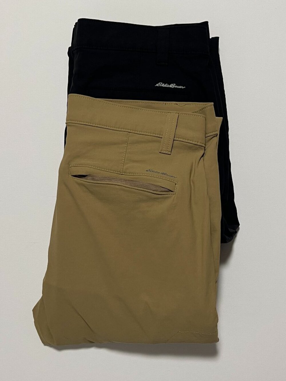 Lot of 2 Eddie Bauer Travex Pants Nylon Stretch Hiking Travel Men's size 32x30
